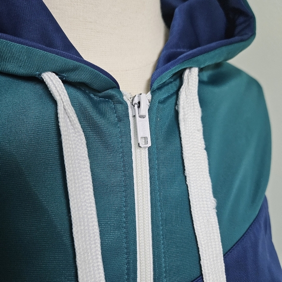 Divided by H&M Zip Up Jacket Hoodie Womens Mens Unisex Blue Green Size Medium - Picture 6 of 10